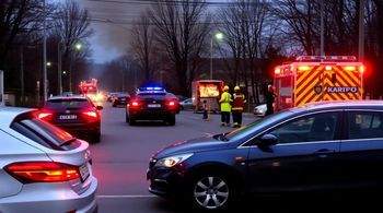 "Дорога к месту пожара во Владивостоке заблокирована автомобилями, спасатели не могут подъехать"